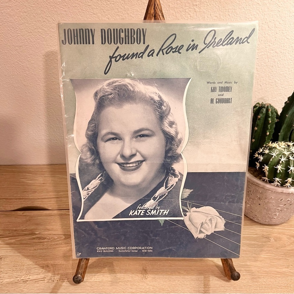 Vintage 1942 Johnny Doughboy Sheet Music Kate Smith WWII